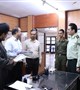 تجلیل از پرسنل نیروی انتظامی پاسگاه مستقر در مرکز آموزشی درمانی افضلی پور